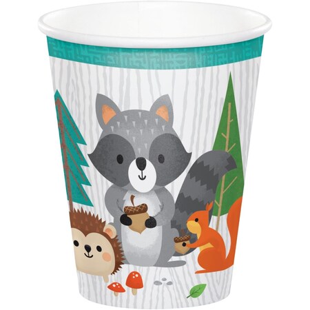 Omg 19 oz Wild One Woodland Paper Cup, 8 Count, 12PK OM3526874